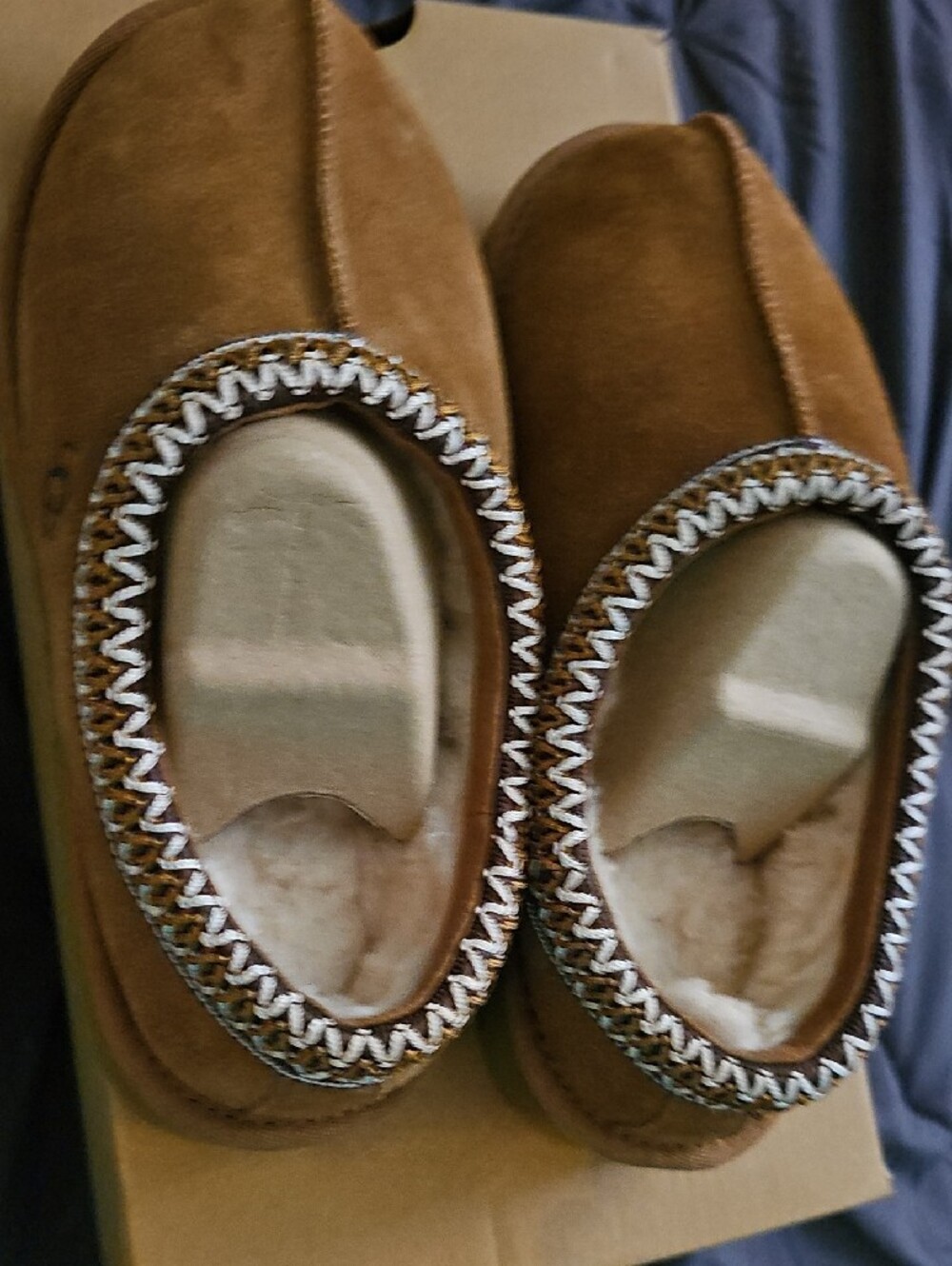 Ugg Women's Tasman Cozy Shearling-Lined Slip-On Slippers - Brown - Picture 3 of 6